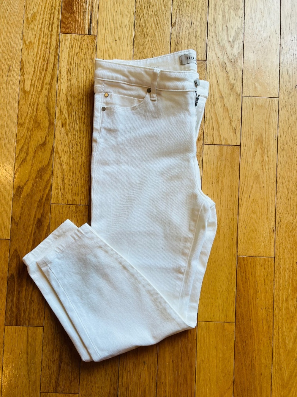 Liverpool The Ankle Skinny Jeans White Size Petite 14/32